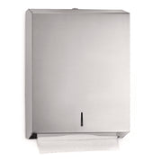 Vertical C-Fold/Multi-Fold Paper Towel Dispenser, 14.5 x 4 x 11.2, Brushed Stainless Steel