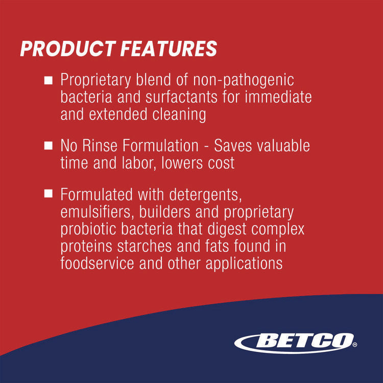 BioActive Solutions No-Rinse Floor Cleaner, Rain Fresh Scent, 2 L Bottle, 4/Carton