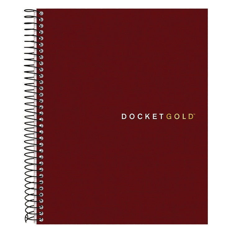 Docket Gold Planner, Project-Management Format with Narrow Ruling, Black Paperboard Cover, (70) 8.5 x 6.75 Sheets