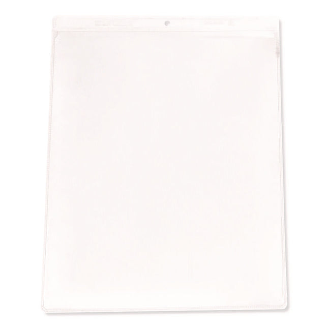 Clear Vinyl Shop Ticket Holders, Both Sides Clear, 50 Sheets, 9 X 12, 50/box