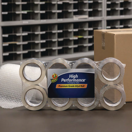 HP260 Packaging Tape, 3" Core, 1.88" X 60 Yds, Clear, 8/pack