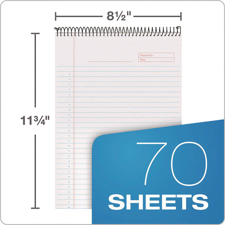 Docket Gold Planner Pad, Project-Management Format, Medium/college Rule, Black Cover, 70 White 8.5 X 11.75 Sheets