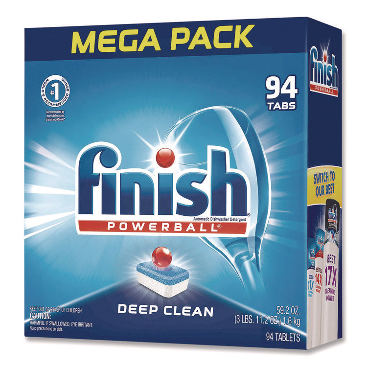 Powerball Dishwasher Tabs, Fresh Scent, 94/Box, 4 Boxes/Carton