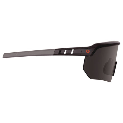 Skullerz AEGIR-AFASPM Anti-Scratch and Enhanced Anti-Fog Safety Glasses, Matte Black Frame, Smoke Polycarb Lens