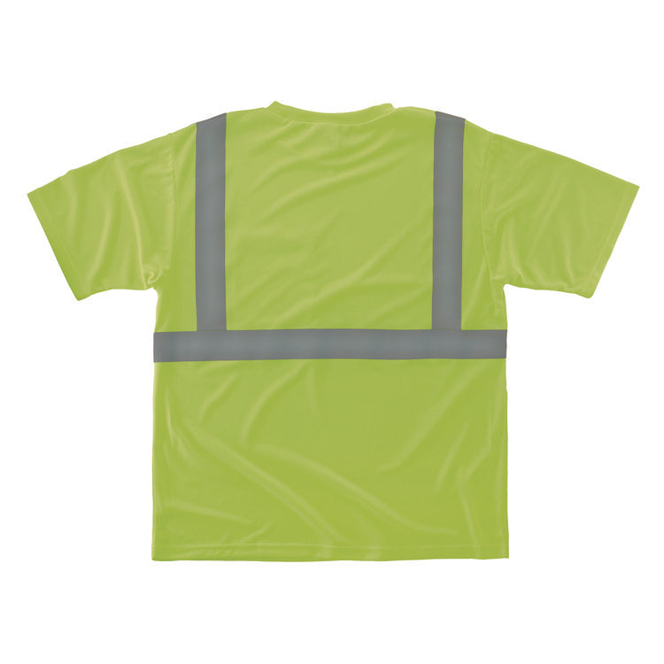 GloWear 8289-ECO Class 2 Recycled Hi-Vis T-Shirt, Medium, Lime