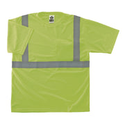 GloWear 8289-ECO Class 2 Recycled Hi-Vis T-Shirt, Medium, Lime