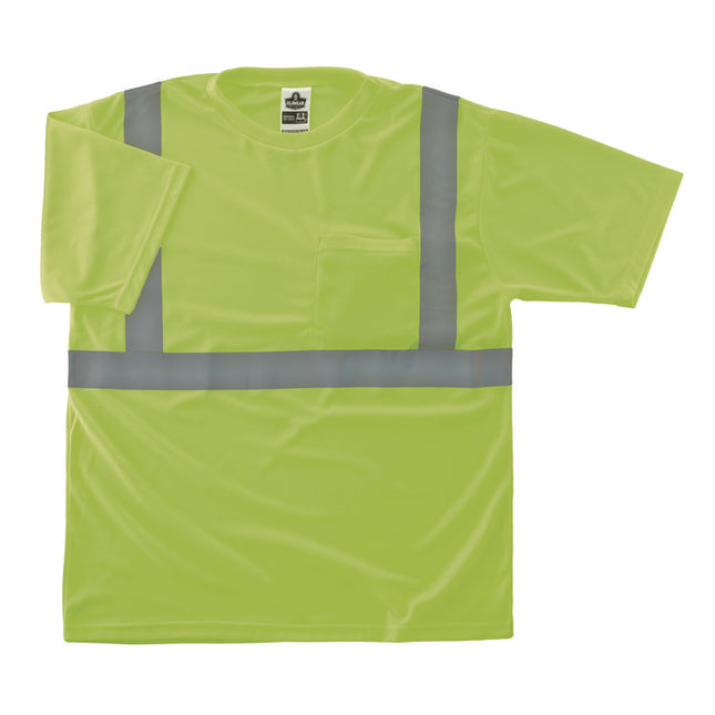 GloWear 8289-ECO Class 2 Recycled Hi-Vis T-Shirt, 5X-Large, Lime
