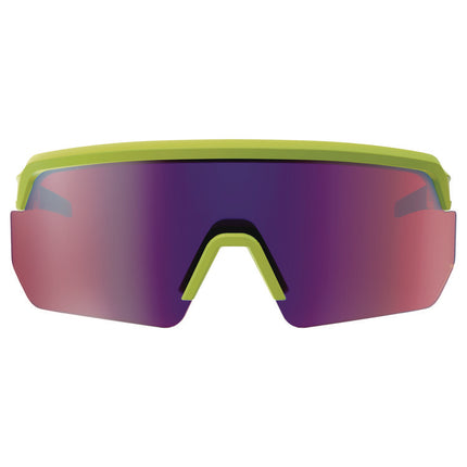 Skullerz AEGIR-AFASPM Anti-Scratch and Enhanced Anti-Fog Safety Glasses, Lime Frame, Purple Mirror, Polycarb Lens