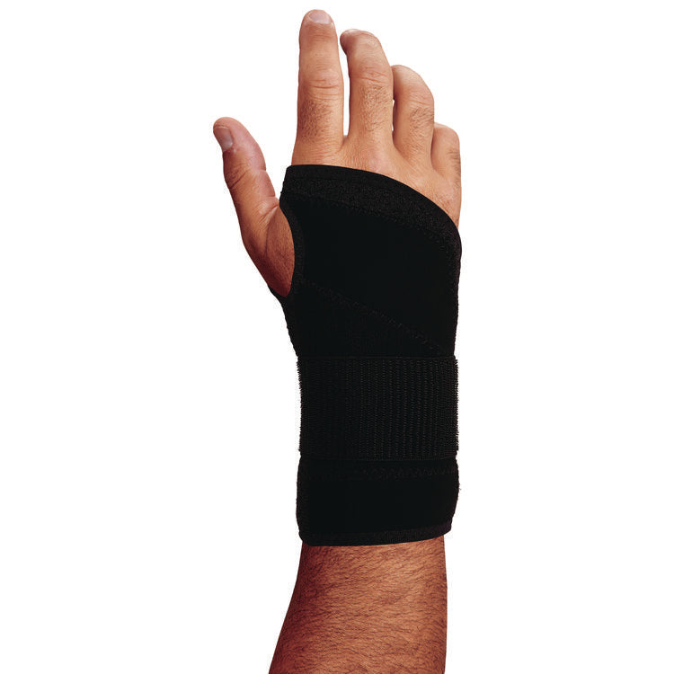 ProFlex 4005 Wrist Brace Support with Single Strap, Medium, Fits Right Hand, Black