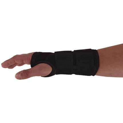 ProFlex 4015 Wrist Brace Support with Double Strap, Small, Fits Right Hand, Black