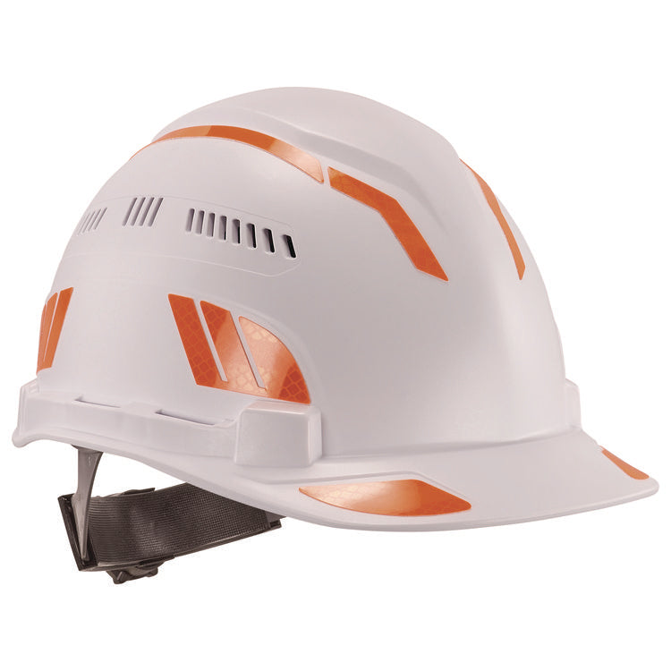 Skullerz 8961 Reflective Hard Hat and Safety Helmet Sticker Kit, 18 Assorted Stickers, Orange