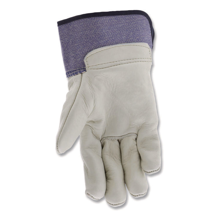 Mustang Leather Palm Gloves, Blue/cream, X-Large, Dozen