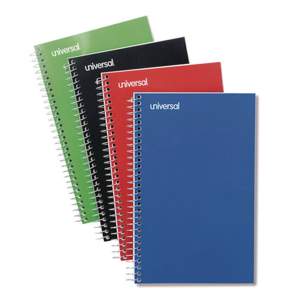 Wirebound Notebook, 3-Subject, Medium/College Rule, Assorted Cover Colors, (120) 9.5 x 6 Sheets, 4/Pack