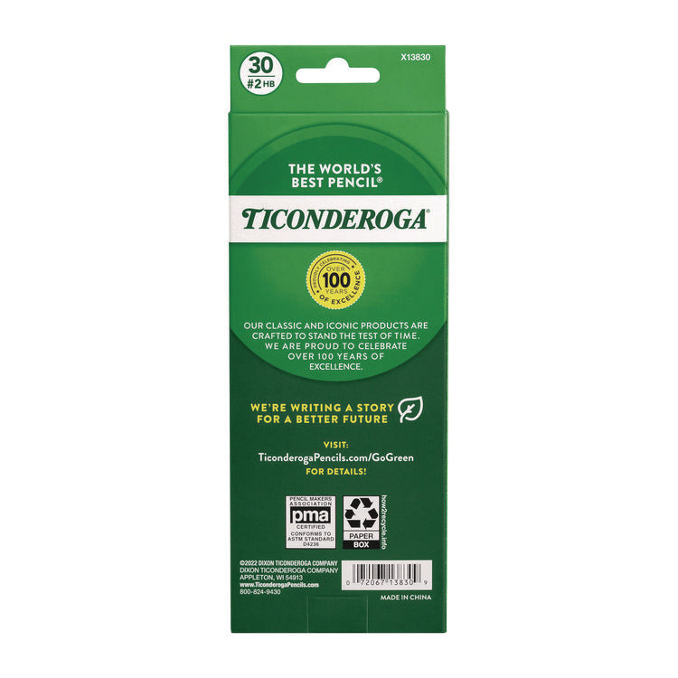 Pre-Sharpened Pencil, Hb (#2), Black Lead, Yellow Barrel, 30/pack