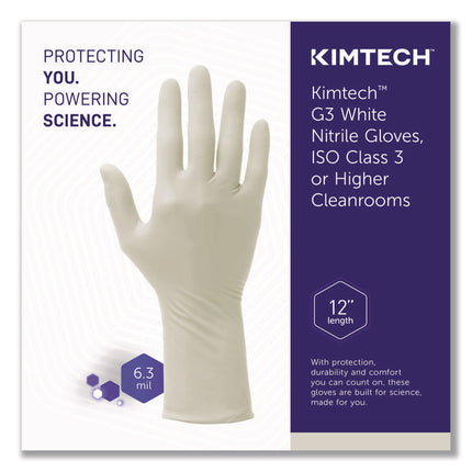 G3 White Nitrile Gloves, X-Large, 6.3 mil, 1,000/Carton
