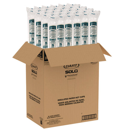 Thermoguard Insulated Paper Hot Cups, 24 oz, White Sustainable Forest Design, 600/Carton