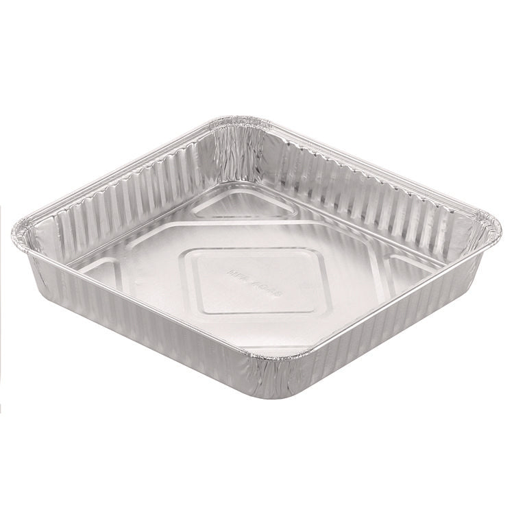 8" Square Cake Pan, 7.88 x 7.88 x 1.31, Silver, Aluminum, 500/Carton