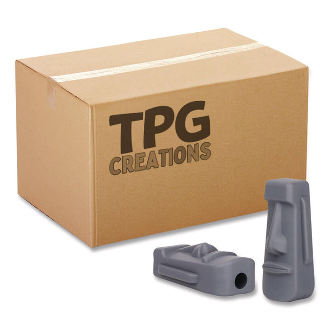 Pencil Topper, Giant Face, Gray, 36/Carton