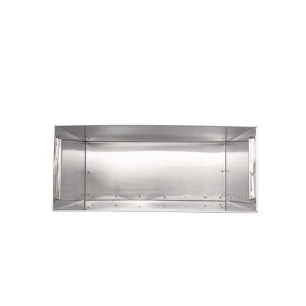 Stainless Steel Surface-Mounted Waste Receptacle, 6.4 gal, Brushed Stainless Steel