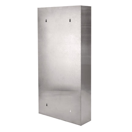 Stainless Steel Surface-Mounted Paper Towel Dispenser with Waste Receptacle, 28 x 4 x 14