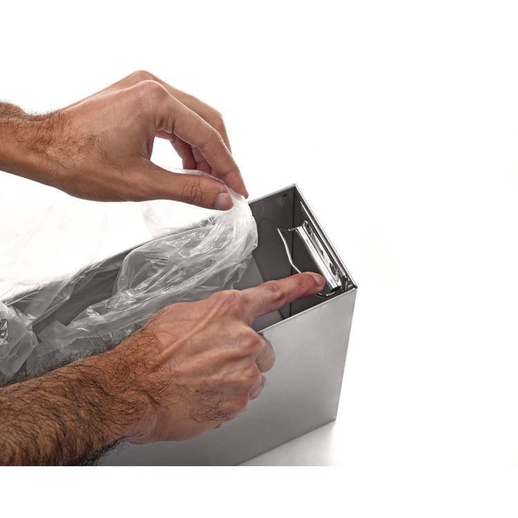 Recessed Commercial Paper Towel Dispenser with 2 Gal Waste Receptacle, 28 x 4.3 x 14, Stainless Steel