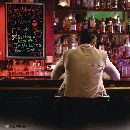 LED Illuminated Hanging Message Writing Board, Black 22" x 30" Surface, Black 23.6" x 31.5" Frame