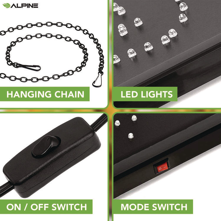 LED Rectangular TACO Sign, 19 x 10, Black Frame, Green/Red/Yellow Graphics