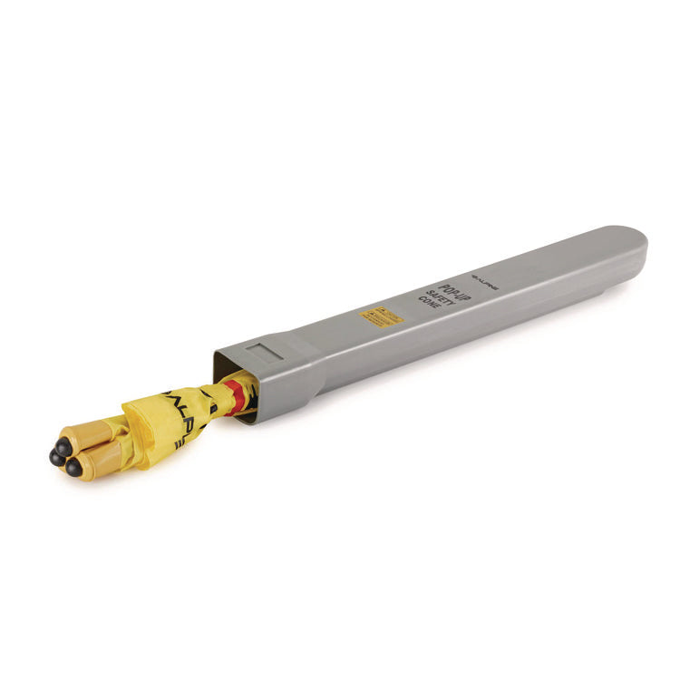 Tri-fold Multi-Lingual Pop-Up Wet Floor Sign, 2.95 x 2.55 x 20, Yellow