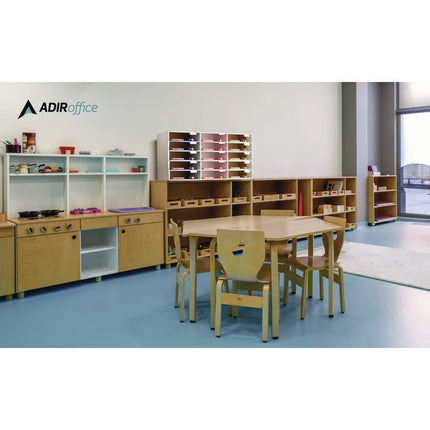 File Classroom Literature Organizer, 15 Sections, Letter Size, 32 x 13 x 17, White