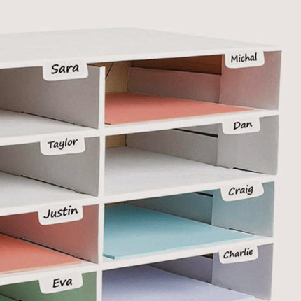 File Classroom Literature Organizer, 15 Sections, Letter Size, 32 x 13 x 17, White