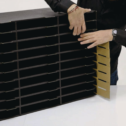 File Classroom Literature Organizer, 30 Sections, Letter Size, 32 x 13 x 21, Black