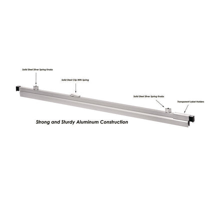 Blueprint Large File Document Hanging Clamps, 18" Wide Documents, 18", Silver, 6 Clamps