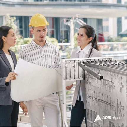 Blueprint Storage Cabinet Rolling Stand, Assorted Document Sizes Accomodated, 27" x 28.5" to 46.5" x 46" to 66", White