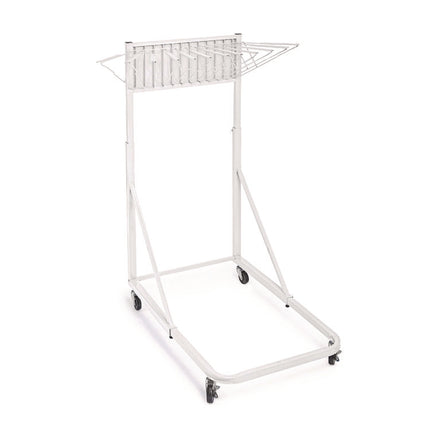 Blueprint Storage Cabinet Rolling Stand, Assorted Document Sizes Accomodated, 27" x 28.5" to 46.5" x 46" to 66", White
