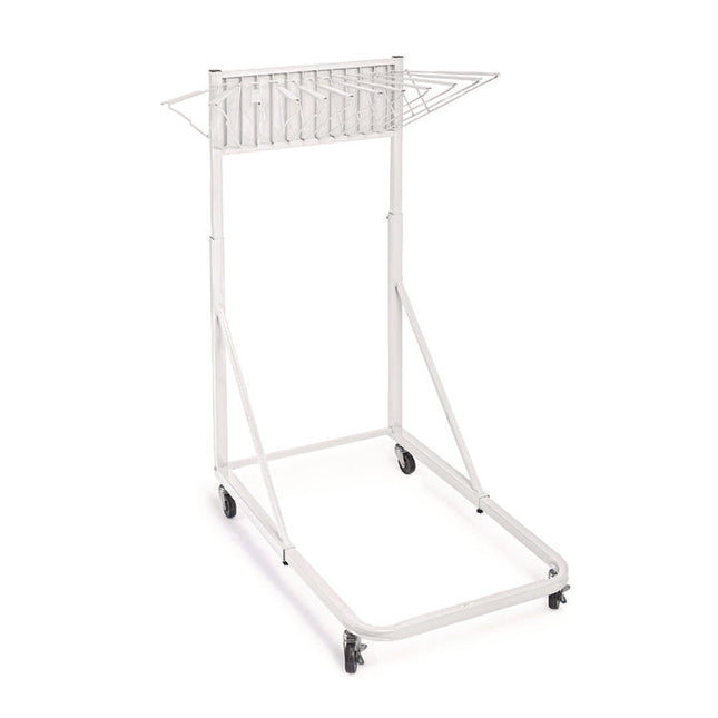 Blueprint Storage Cabinet Rolling Stand, Assorted Document Sizes Accomodated, 27" x 28.5" to 46.5" x 46" to 66", White
