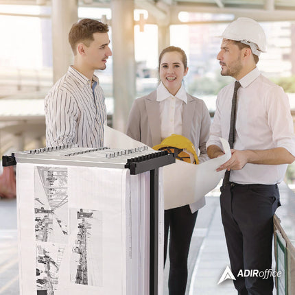 Expandable Blueprint Storage Cabinet Mobile Plan Center, Assorted Document Sizes, 20.5" x 28" to 46.5" x 50.75", Black