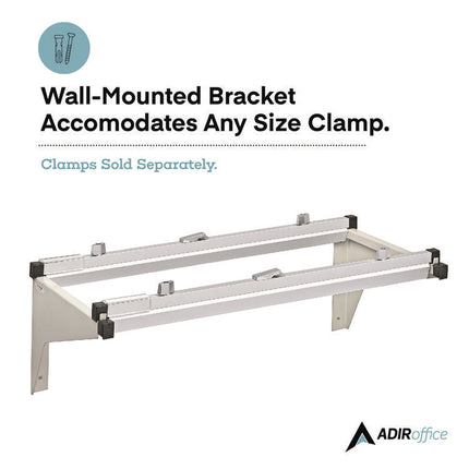 Drop Lift Blueprint Storage Wall Rack, Assorted Document Sizes Accommodated, 7.9" x 1.2" x 7.1", Gray