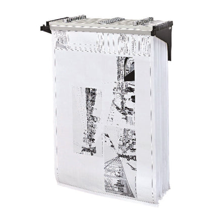 Drop Lift Blueprint Storage Wall Rack, Assorted Document Sizes Accommodated, 7.9" x 1.2" x 7.1", Black
