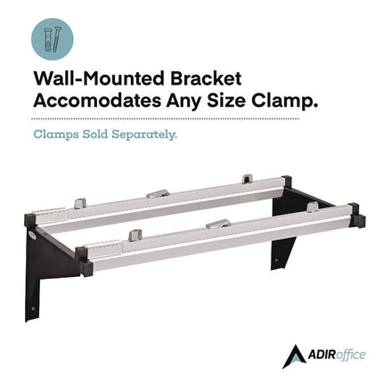 Drop Lift Blueprint Storage Wall Rack, Assorted Document Sizes Accommodated, 7.9" x 1.2" x 7.1", Black