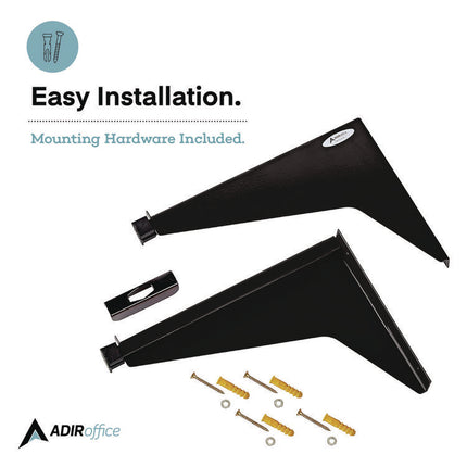 Drop Lift Blueprint Storage Wall Rack, Assorted Document Sizes Accommodated, 7.9" x 1.2" x 7.1", Black