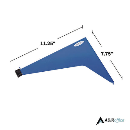 Drop Lift Blueprint Storage Wall Rack, Assorted Document Sizes Accommodated, 7.9" x 1.2" x 7.1", Blue