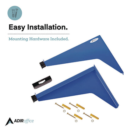 Drop Lift Blueprint Storage Wall Rack, Assorted Document Sizes Accommodated, 7.9" x 1.2" x 7.1", Blue