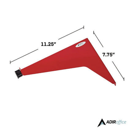 Drop Lift Blueprint Storage Wall Rack, Assorted Document Sizes Accommodated, 7.9" x 1.2" x 7.1", Red