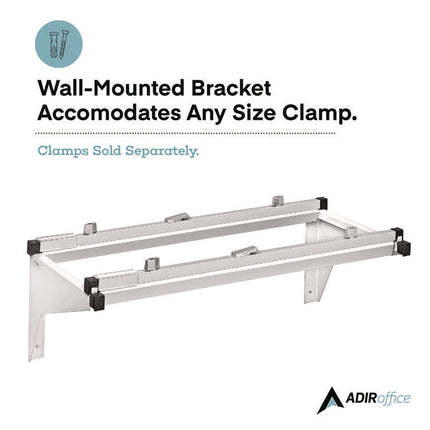 Drop Lift Blueprint Storage Wall Rack, Assorted Document Sizes Accommodated, 7.9" x 1.2" x 7.1", White
