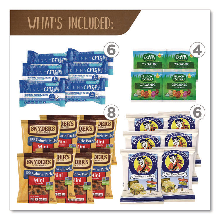 Healthy Snack Box, 37 Assorted Snacks/Box