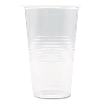 Translucent Plastic Cold Cups, 20 oz, Clear, 50/Pack