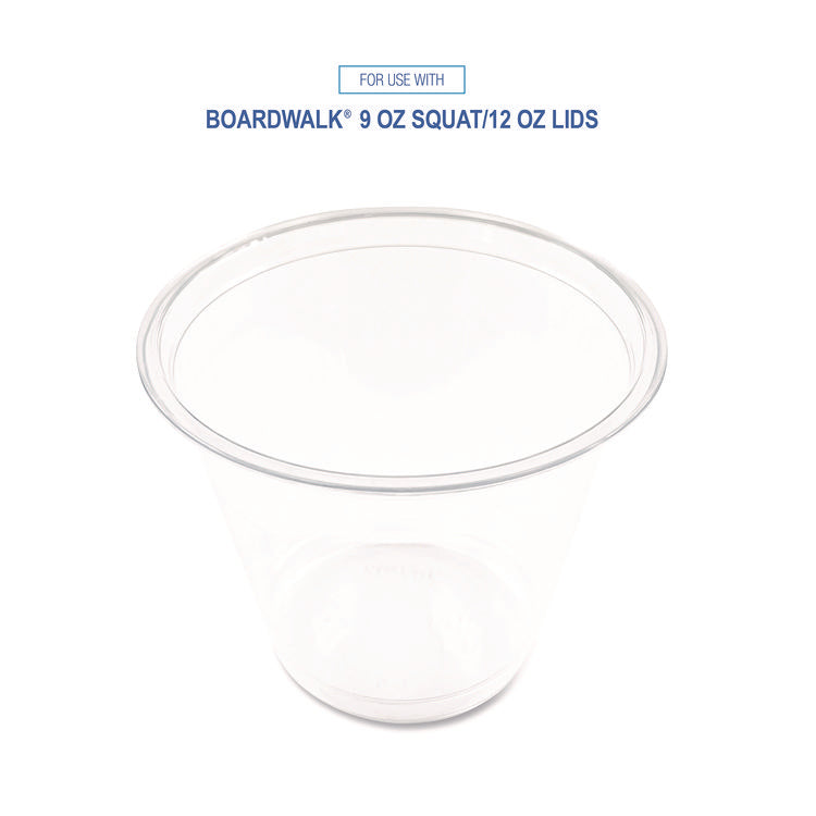 Clear Plastic Cold Cups, Squat, 9 oz, 1,000/Carton