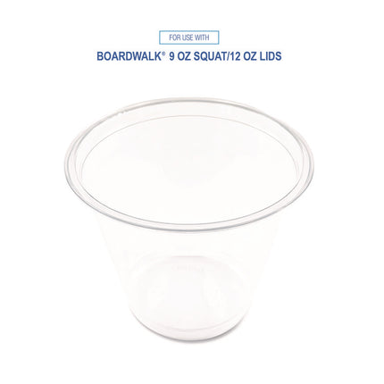 Clear Plastic PET Cups, 9 oz, 50/Pack