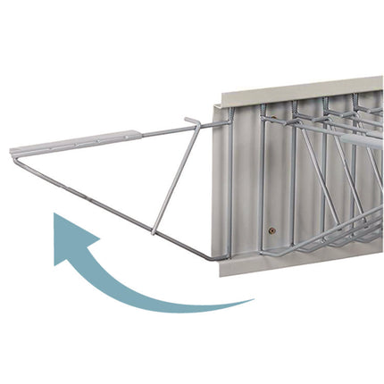 Large File Blueprint Pivot Wall Rack, Assorted Document Sizes Accommodated, 11" x 15.8" x 23.9", Gray