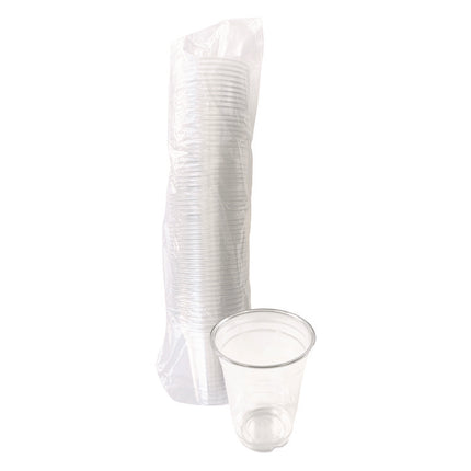 Clear Plastic PET Cups, 14 oz, 50/Pack